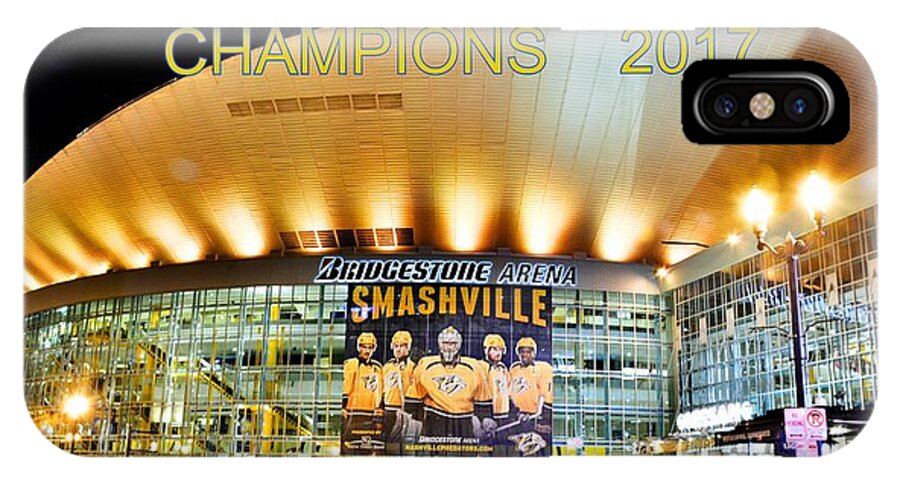 Smashville Western Conference Champions 2017 iPhone X Case featuring the photograph SMASHVILLE Western Conference Champions 2017 by Lisa Wooten