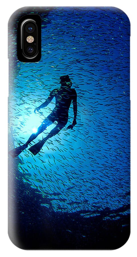 Sail iPhone X Case featuring the photograph Snorkeler by Gary Felton