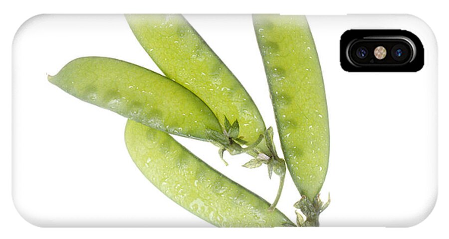 Snow Pea iPhone X Case featuring the photograph Snow Peas by PhotographyAssociates