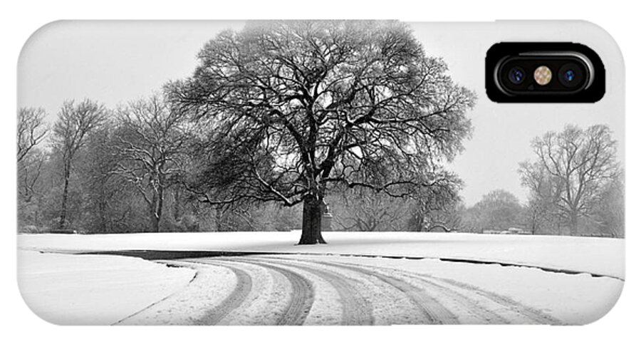 Snow Tree iPhone X Case featuring the photograph Snow Tree by Andrew Dinh