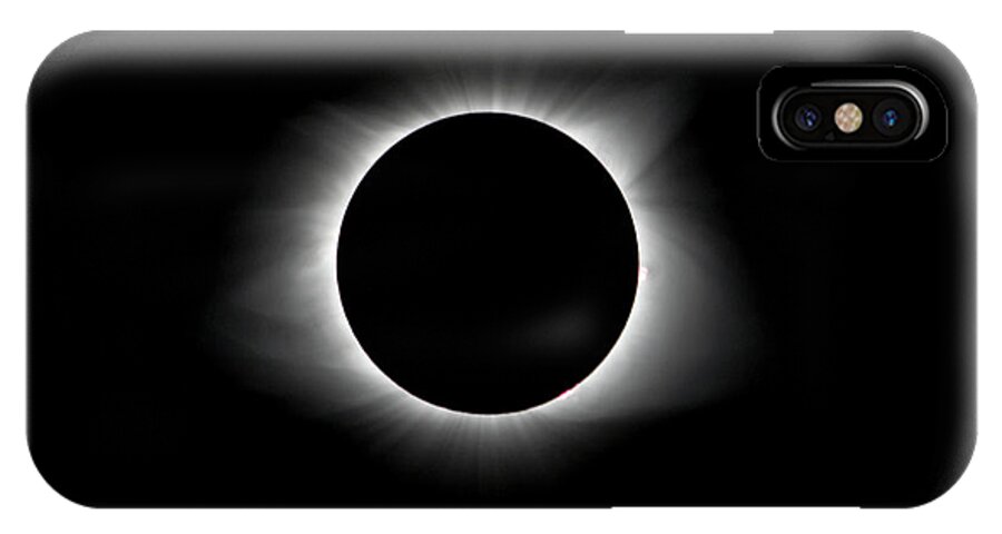 Da* 300 iPhone X Case featuring the photograph Solar Eclipse Ring of Fire by Lori Coleman