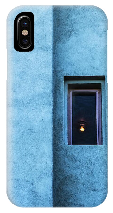 Blue iPhone X Case featuring the photograph Solitary by Laura Roberts