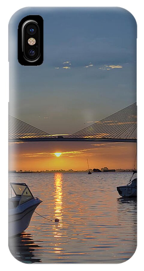 Something About A Sunrise iPhone X Case featuring the photograph Something About a Sunrise Triptych 2 by Bill Cannon