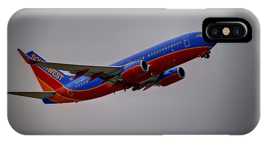 737 iPhone X Case featuring the photograph Southwest Departure by Ricky Barnard