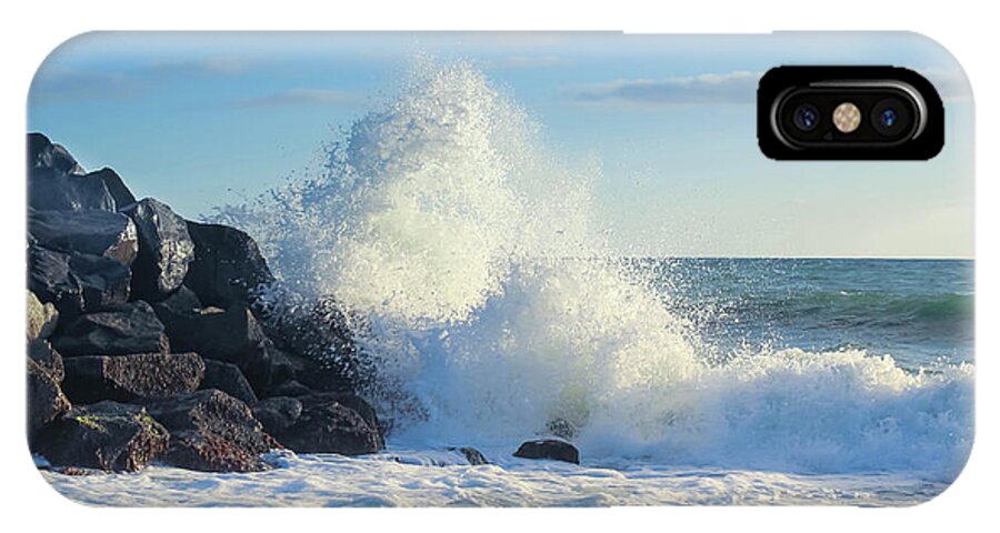 Wave iPhone X Case featuring the photograph Splish Splash by Alison Frank