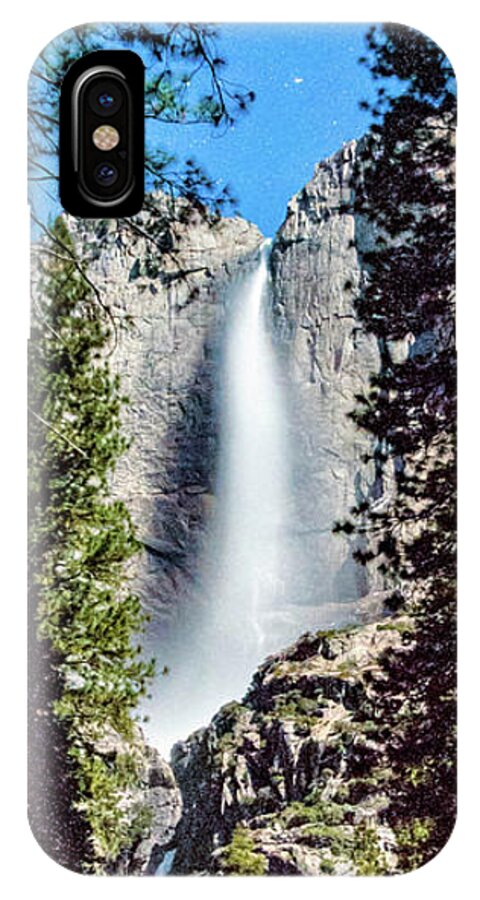 Yosemite National Park iPhone X Case featuring the photograph Starry Yosemite Falls by Connie Cooper-Edwards