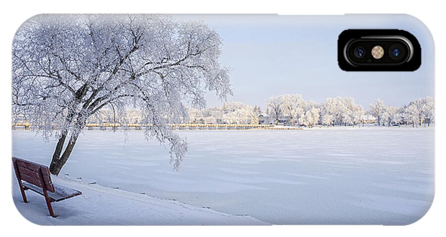 Winter iPhone X Case featuring the photograph Stay a While by Sandra Parlow