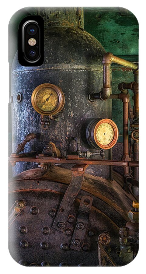 Steam Engine iPhone X Case featuring the photograph Steam Engine by Mark Papke