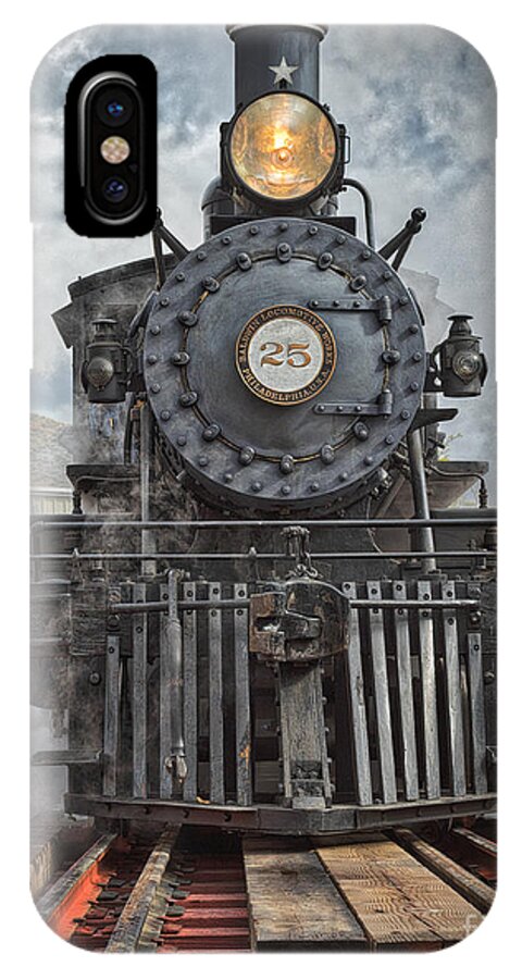 Steam Locomotive iPhone X Case featuring the photograph Steam Locomotive by Mitch Shindelbower