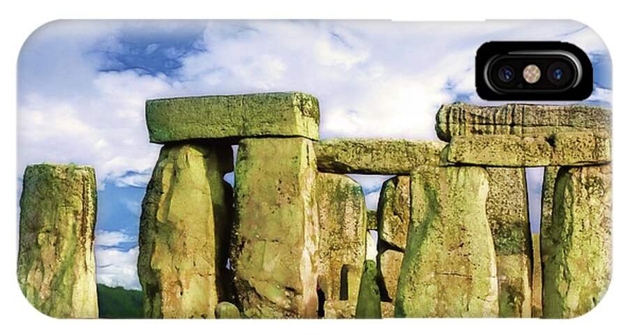 England iPhone X Case featuring the photograph Stonehenge by Judi Bagwell