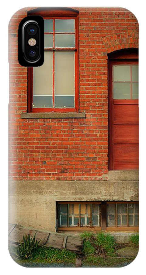 Brick iPhone X Case featuring the photograph Stores building by Cheryl Hoyle