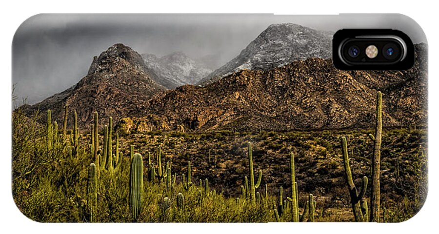 Acrylic Prints iPhone X Case featuring the photograph Storm Over Catalinas 15 by Mark Myhaver