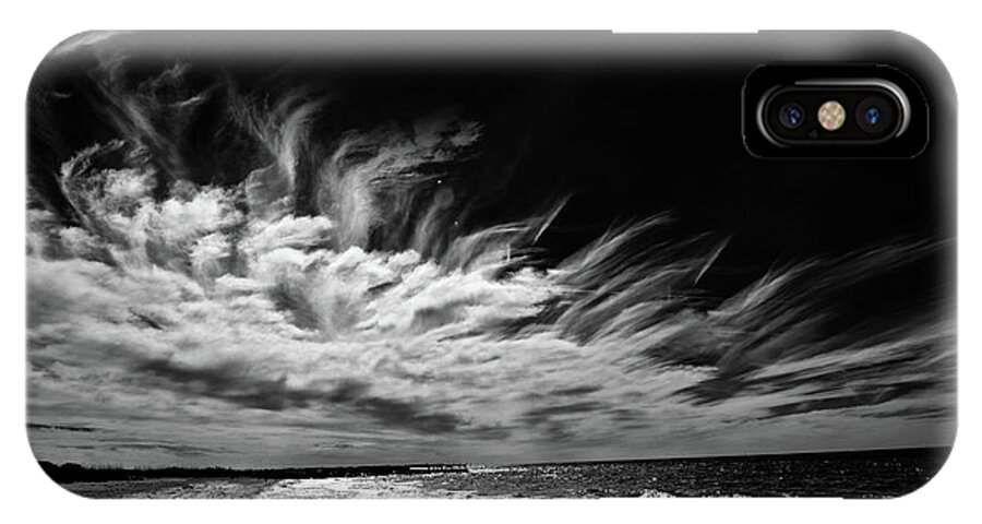 Clouds iPhone X Case featuring the photograph Streaming Clouds by Kevin Cable