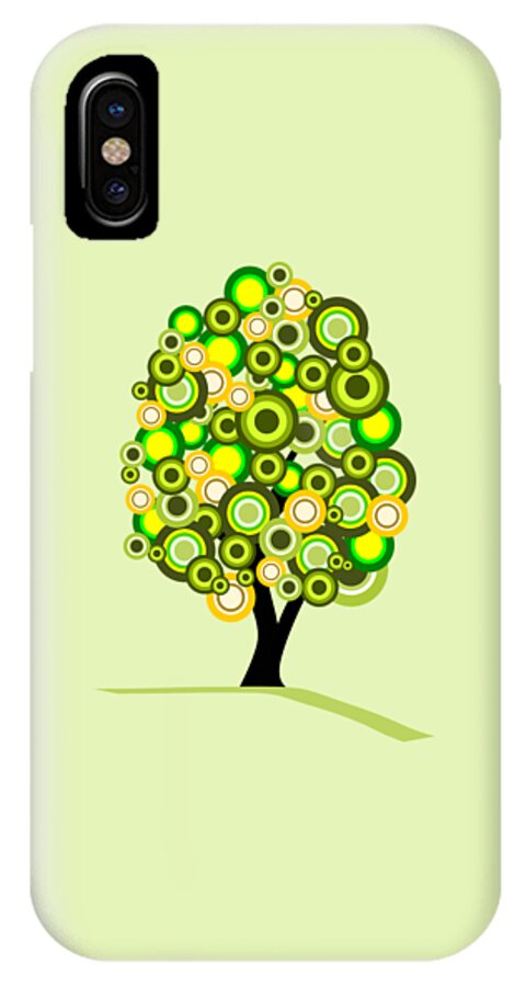 Tree iPhone X Case featuring the digital art Summer Tree by Anastasiya Malakhova