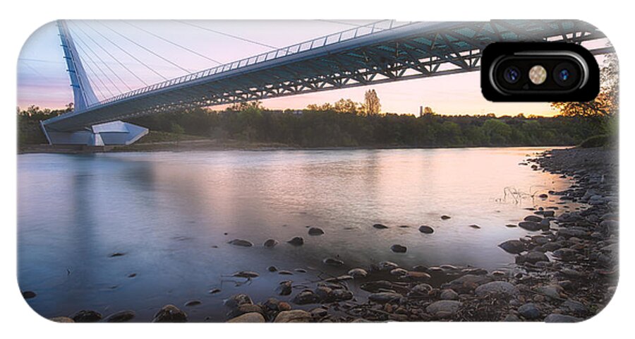 Sundial Bridge iPhone X Case featuring the photograph Sundial Bridge 7 by Anthony Michael Bonafede