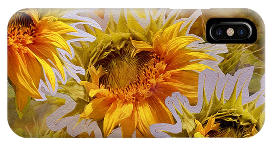 Sunflower iPhone X Case featuring the photograph Sunflower Delight by Lynda Lehmann