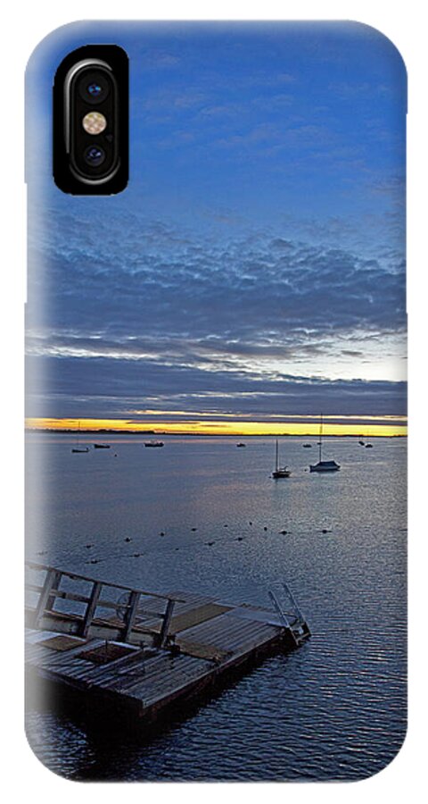 Barnstable iPhone X Case featuring the photograph Sunrise at The Barnstable Yacht Club by Charles Harden