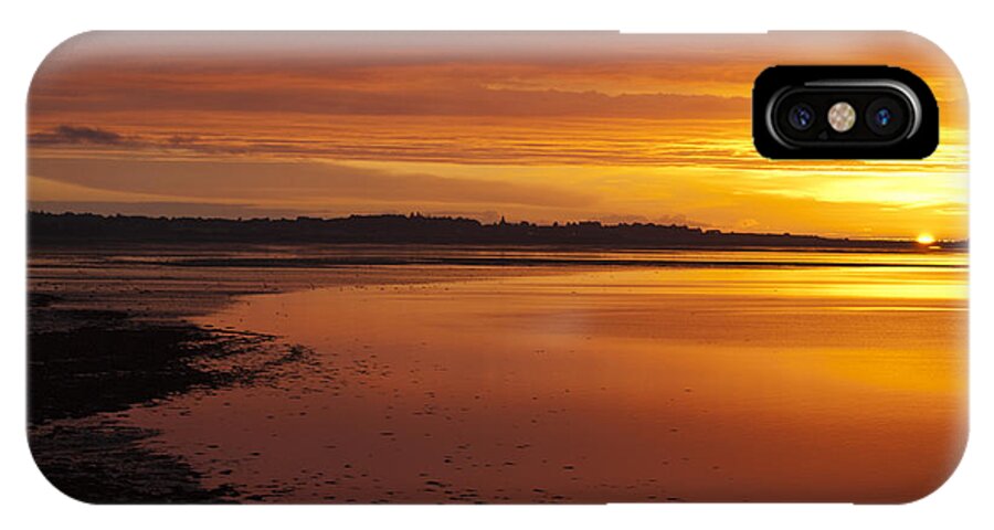 Sunrise iPhone X Case featuring the photograph Sunrise Dornoch Firth Scotland by Sally Ross