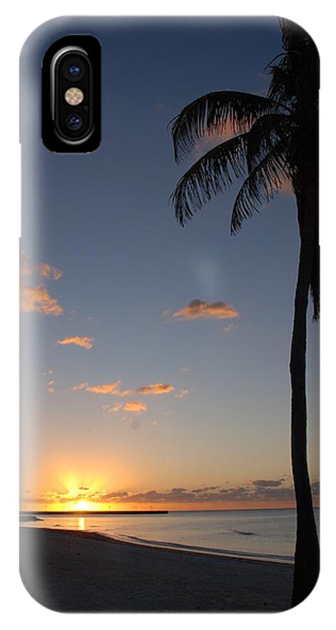 Sunrise Photos iPhone X Case featuring the photograph Sunrise in Key West 2 by Susanne Van Hulst