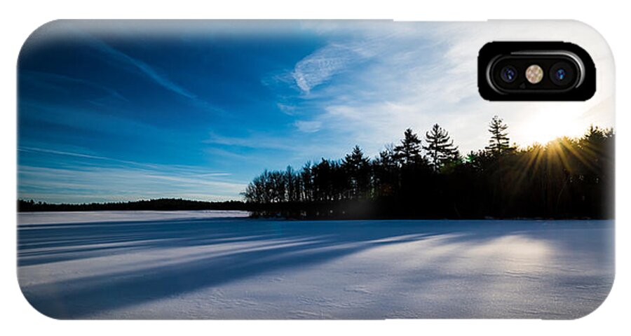 Sunrise iPhone X Case featuring the photograph Sunrise in Winter by Robert McKay Jones