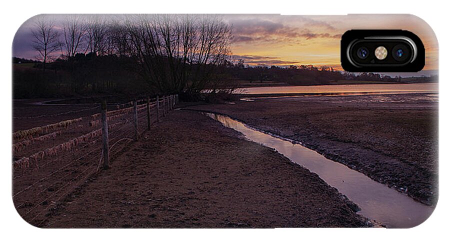 Sunrise iPhone X Case featuring the photograph Sunrise, Rutland Water by Nick Atkin