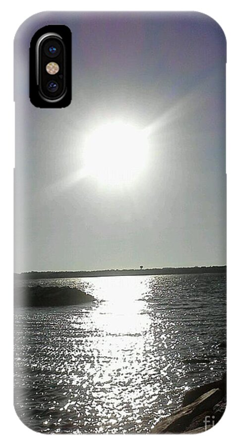 Sun iPhone X Case featuring the photograph Sunset at Solomons Island MD by Jimmy Clark