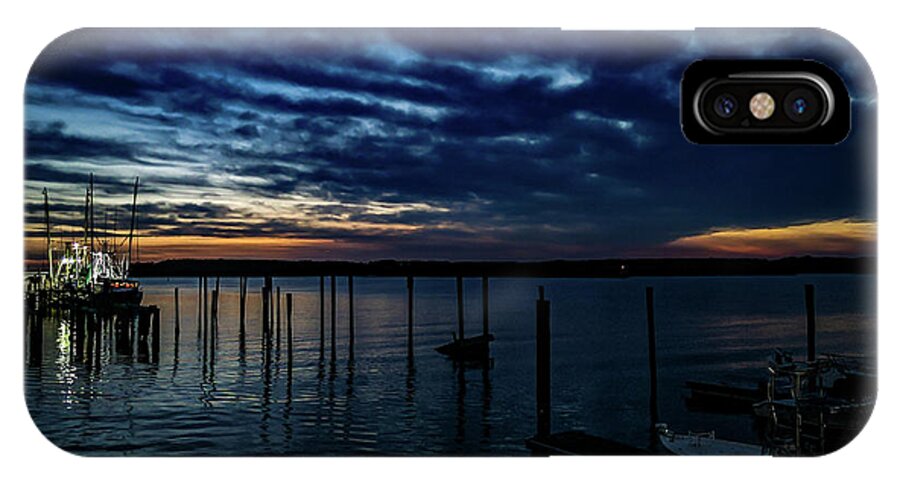 Sunset iPhone X Case featuring the photograph Sunset At The Dock by Ant Pruitt