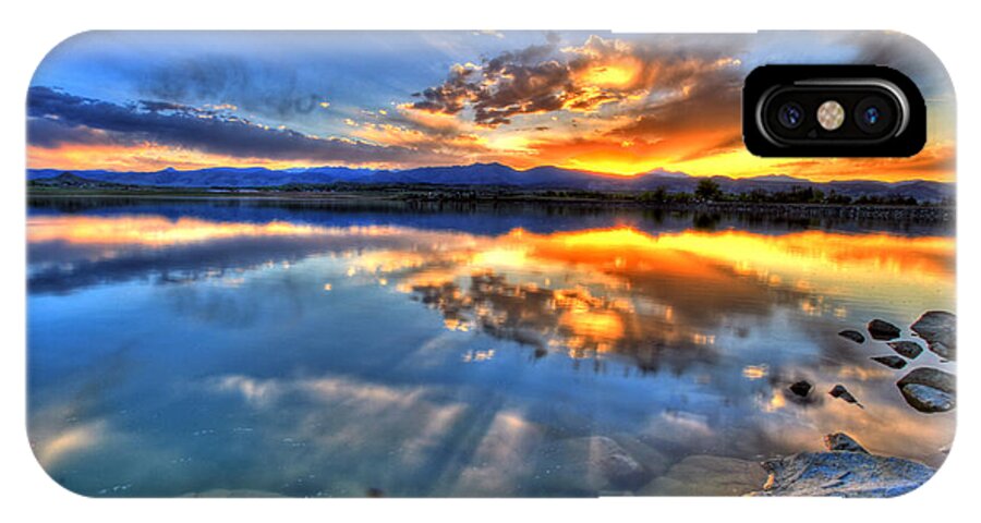 Colorado iPhone X Case featuring the photograph Sunset Explosion by Scott Mahon