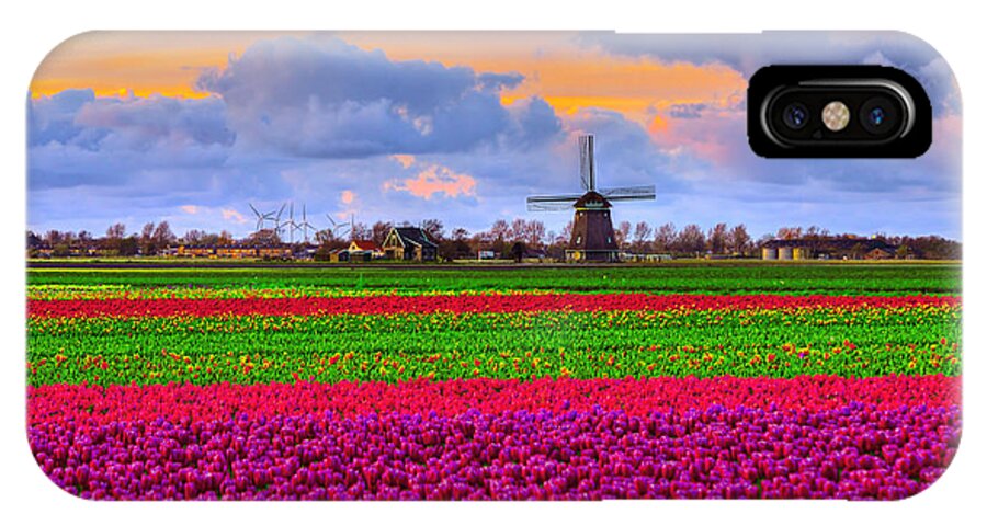Windmill iPhone X Case featuring the photograph Sunset Of Colors by Midori Chan
