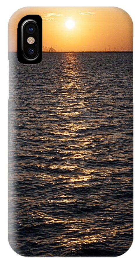 Sunset iPhone X Case featuring the photograph Sunset on bay by Brian Kinney