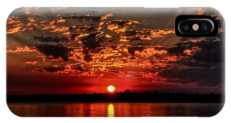Africa Queen iPhone X Case featuring the photograph Sunset on the Zambezi by Don Mercer