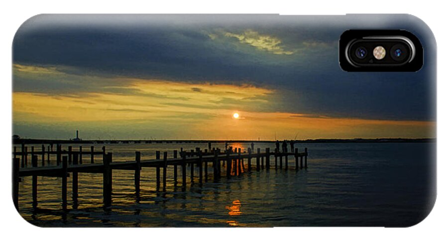 Sunset iPhone X Case featuring the photograph Sunset Over the Bay by Allen Beatty