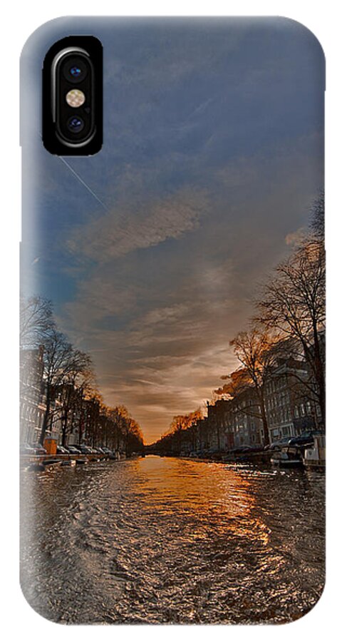 Lawrence iPhone X Case featuring the photograph Sunset Ripples by Lawrence Boothby