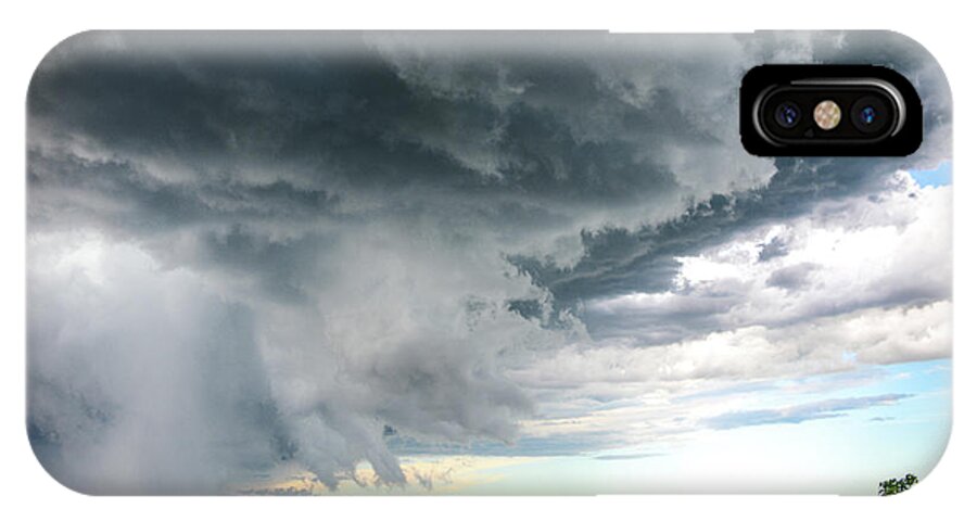 Minnesota iPhone X Case featuring the photograph Super Cell Over Otter Tail County by Alex Blondeau