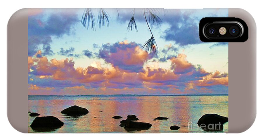 Ocean iPhone X Case featuring the photograph Surreal Sunset by Michele Penner