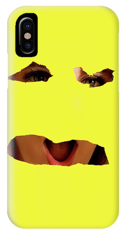 Woman iPhone X Case featuring the photograph Tear Out by Charles Benavidez