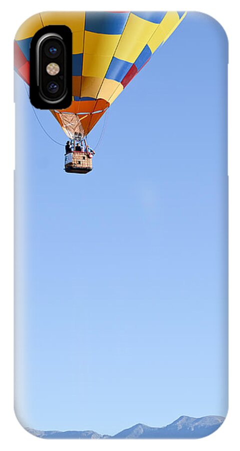 Hot Air Balloons iPhone X Case featuring the photograph The Air Up There... by Kevin Munro