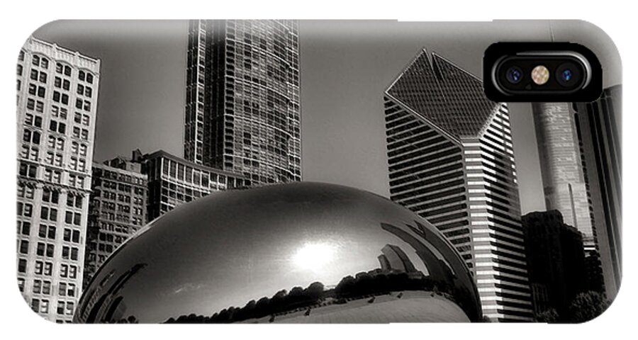 Chicago Architecture iPhone X Case featuring the photograph The Bean - 4 by Ely Arsha