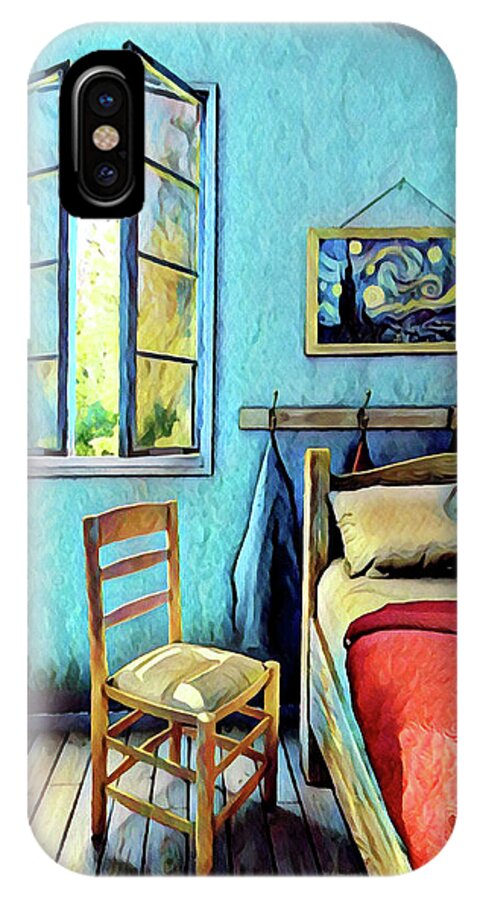 Impressionism iPhone X Case featuring the painting The Bedroom by Gary Grayson