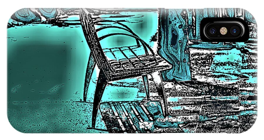 Bench iPhone X Case featuring the photograph The Bench by Gina O'Brien