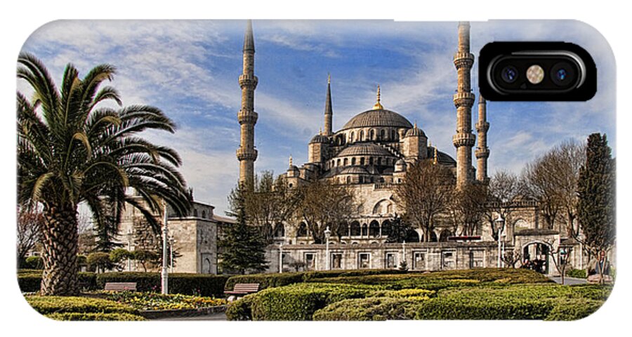 Turkey iPhone X Case featuring the photograph The Blue Mosque in Istanbul Turkey by David Smith