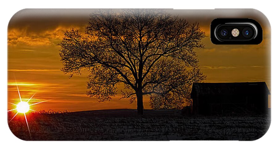 Sun iPhone X Case featuring the photograph The Circle of Life by Skip Tribby