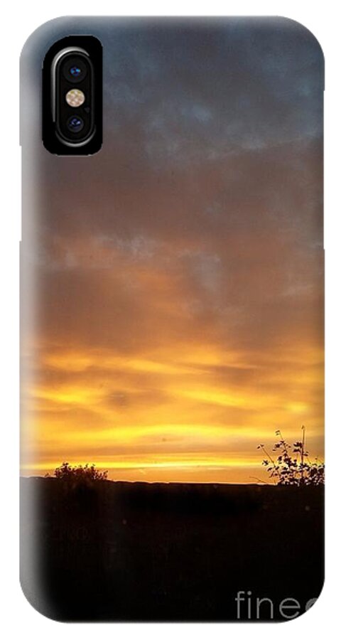 Dawn iPhone X Case featuring the photograph The Dawn by Diamante Lavendar