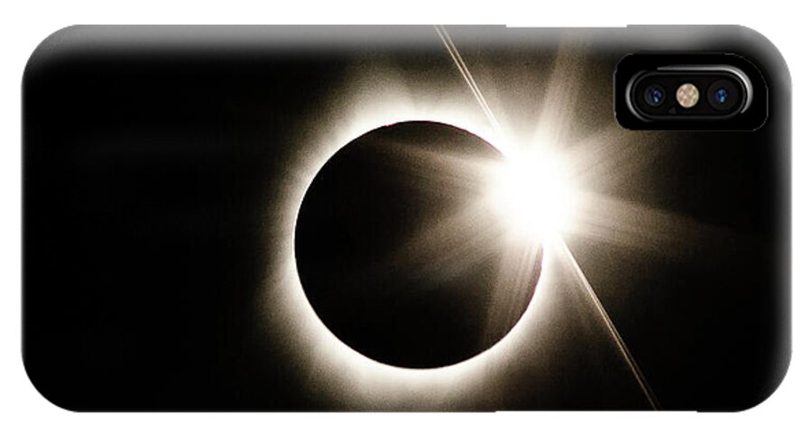 Total iPhone X Case featuring the photograph The Edge Of Totality by Nick Boren