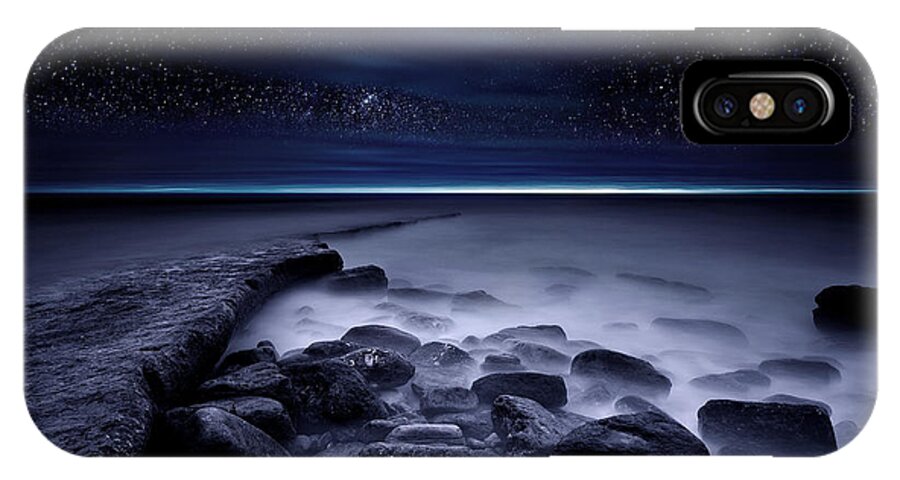 Night iPhone X Case featuring the photograph The End of Darkness by Jorge Maia