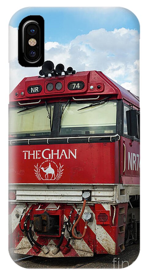 2017 iPhone X Case featuring the photograph The famed Ghan train by Andrew Michael