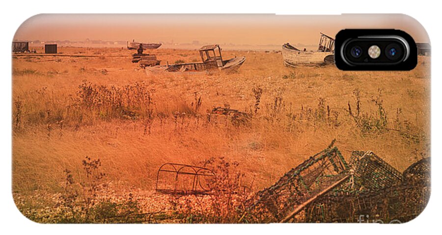 Iron iPhone X Case featuring the photograph The Landscape of Dungeness Beach, England 2 by Perry Rodriguez