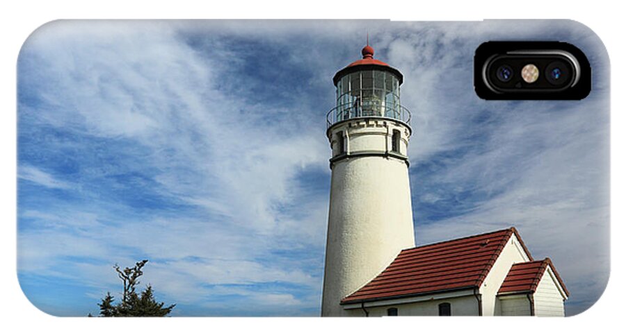 Lighthouse iPhone X Case featuring the photograph The Lighthouse At Cape Blanco by James Eddy