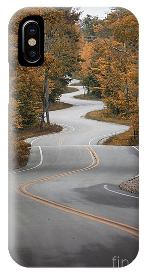 Winding iPhone X Case featuring the photograph The Long Winding Road by Timothy Johnson