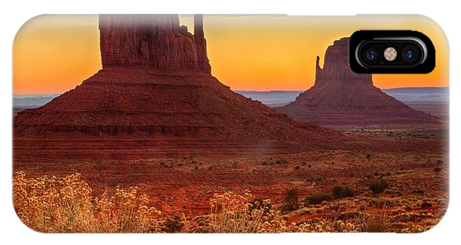 Monument Valley iPhone X Case featuring the photograph The Mittens by Roxie Crouch